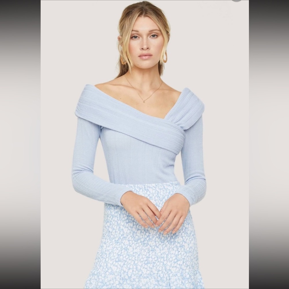 NWT Lost + Wander Blouse with Asymmetrical Neckline